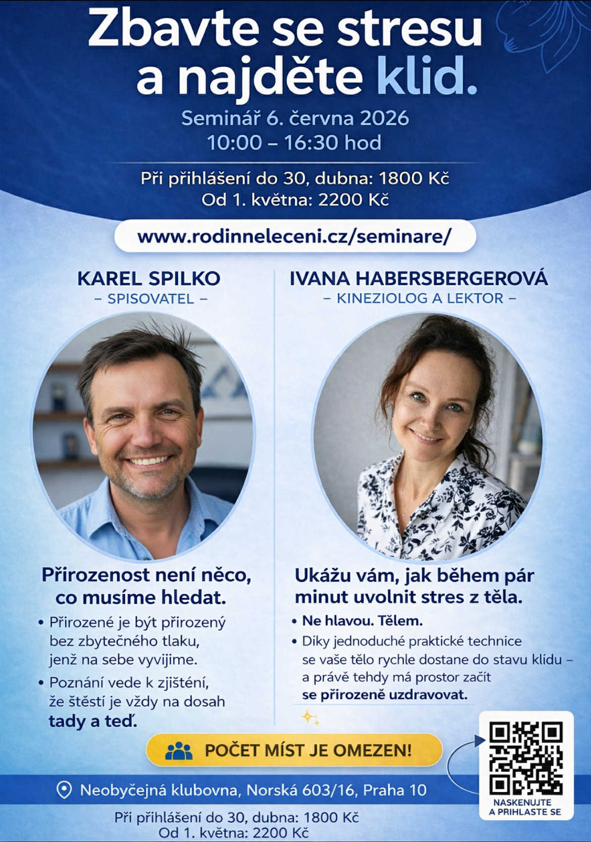 NEJBLIŽŠÍ AKCE, SETKÁNÍ A SEMINÁŘE